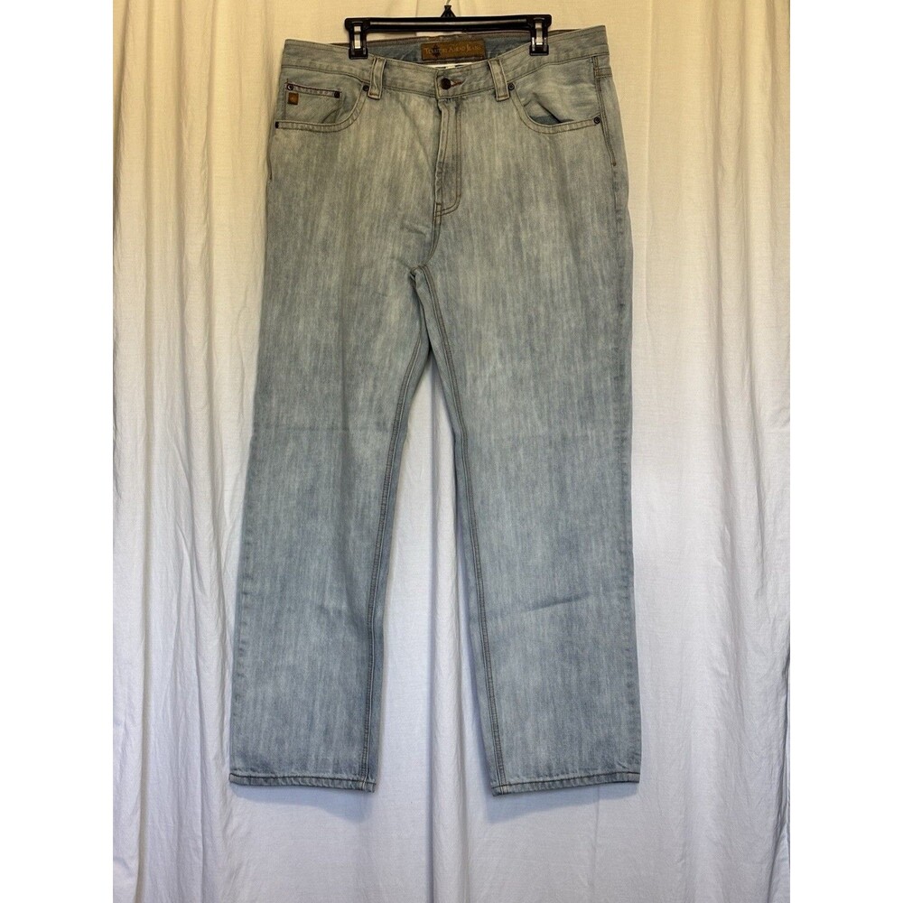 Territory Ahead Mens 40x32 Relaxed Fit Ringspun Classic Fit Cotton Jeans Blue